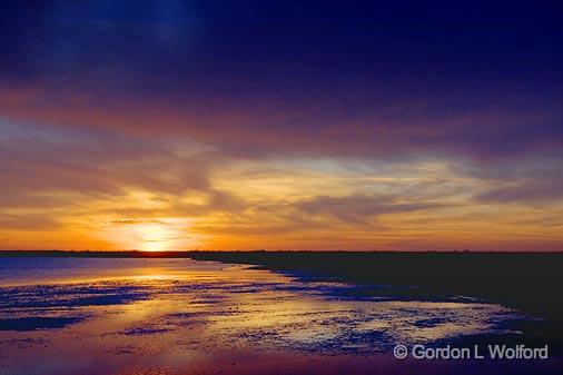 Powderhorn Lake Sunset_37649.jpg - Photographed along the Gulf coast near Port Lavaca, Texas, USA.